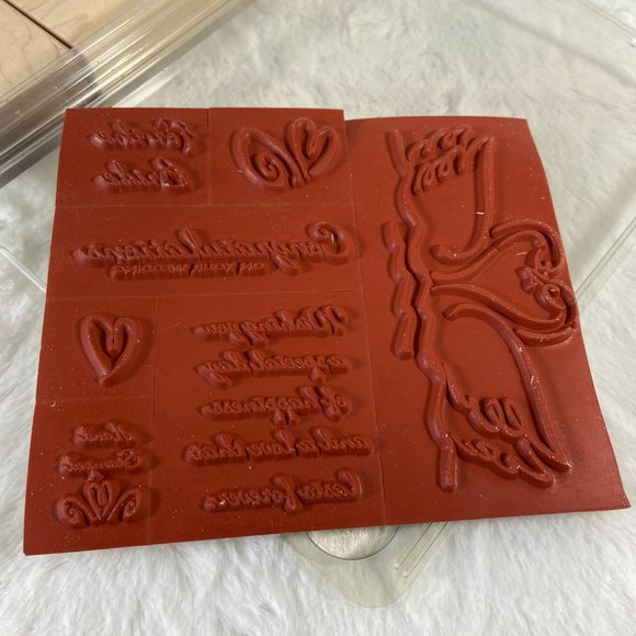 Stampin' Up! - A LIFETIME OF LOVE - Rubber Stamps Set of 7 - NEW (unmounted) - Picture 6 of 6